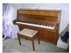 Kawai upright piano. with stool, teak case, immaculate....